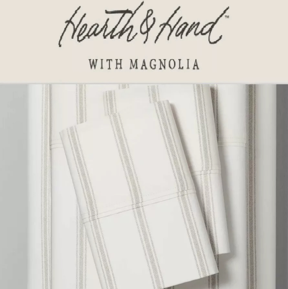 NEW Hearth & Hand with Magnolia Organic sheet set